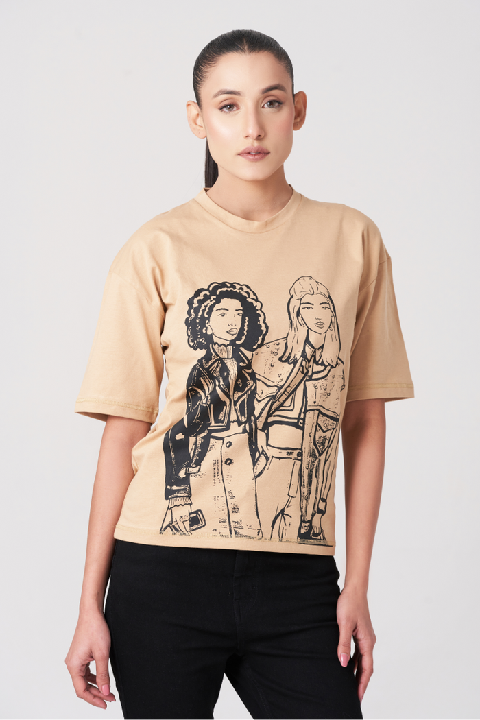 Clay illustrated Figure T-Shirt
