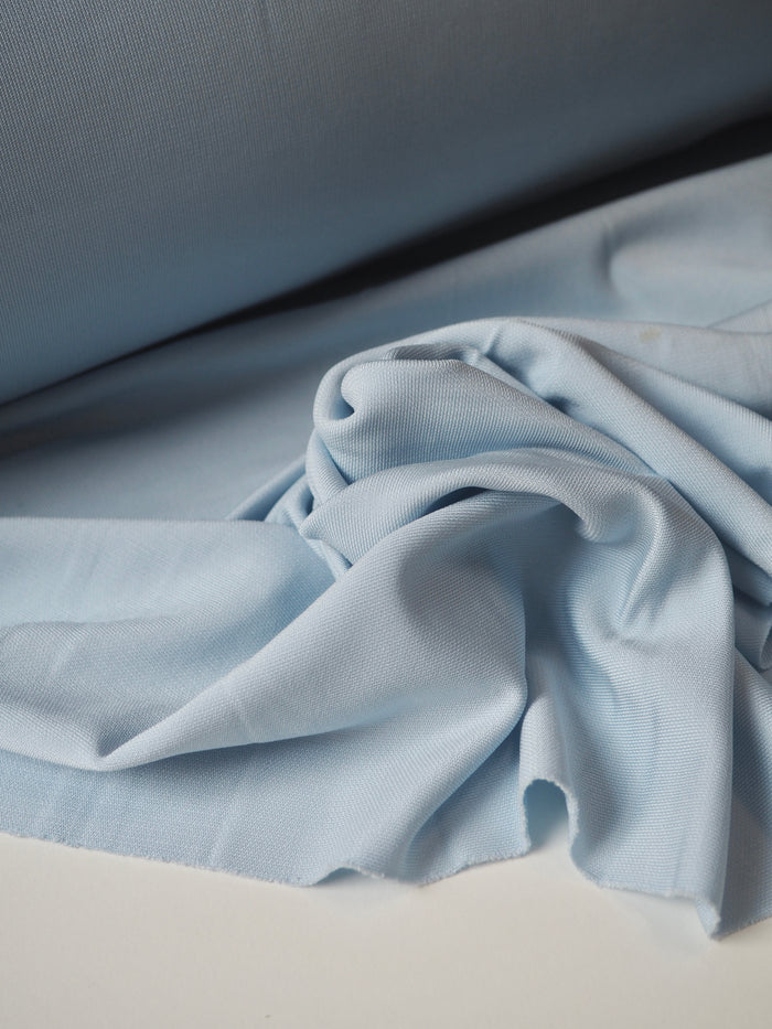 Cloud Blue Viscose Interlock Jersey