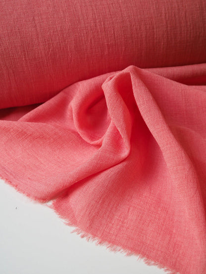 Coral Polyester Voile