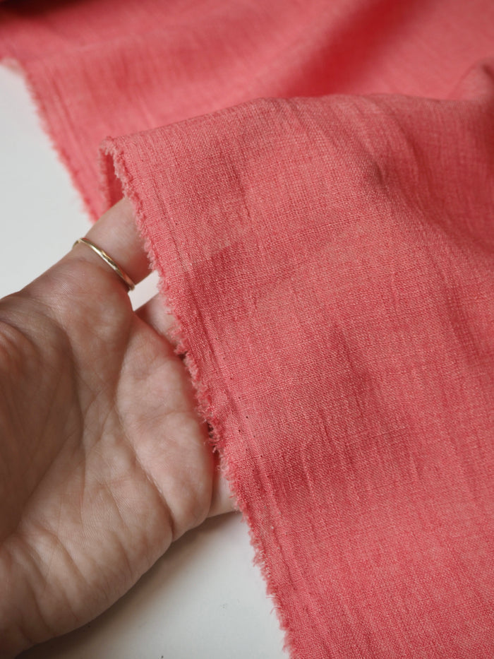 Coral Polyester Voile