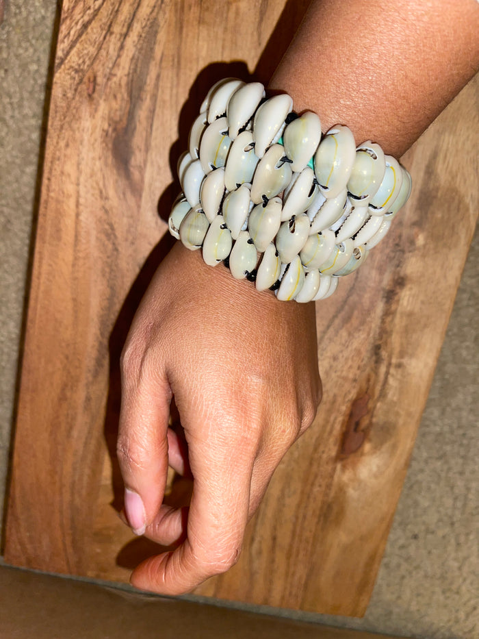 Cowrie Quad Cuff Bracelet