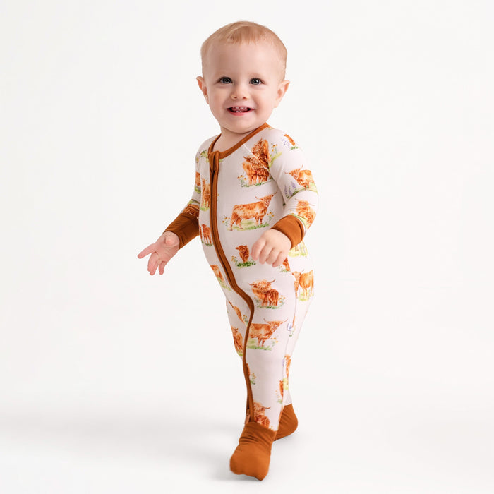 Cozy Cattle Romper - Jammie Session