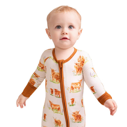 Cozy Cattle Romper - Jammie Session