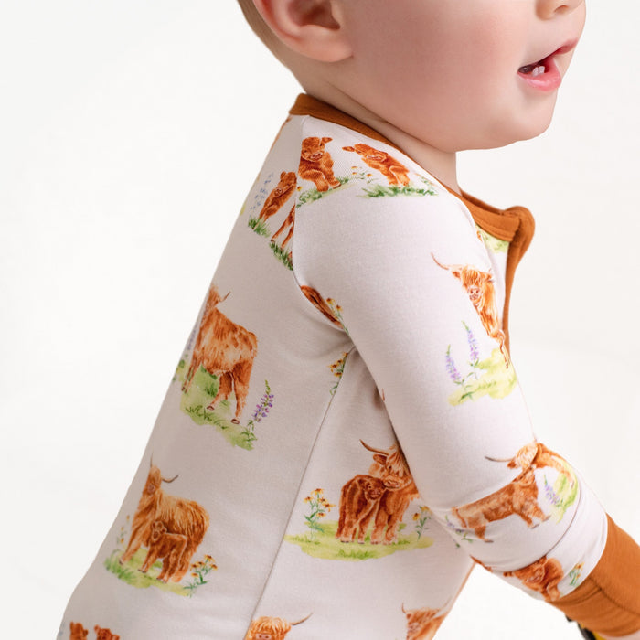 Cozy Cattle Romper - Jammie Session