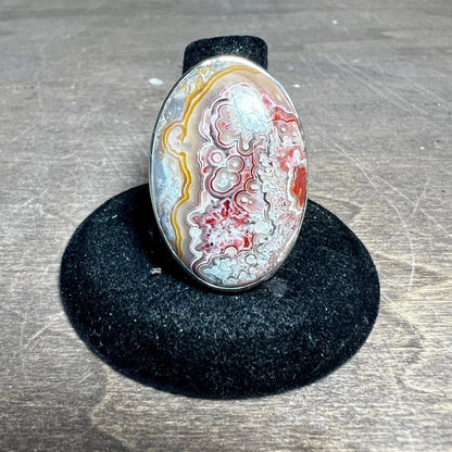 Crazy Lace Agate Ring
