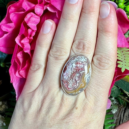 Crazy Lace Agate Ring
