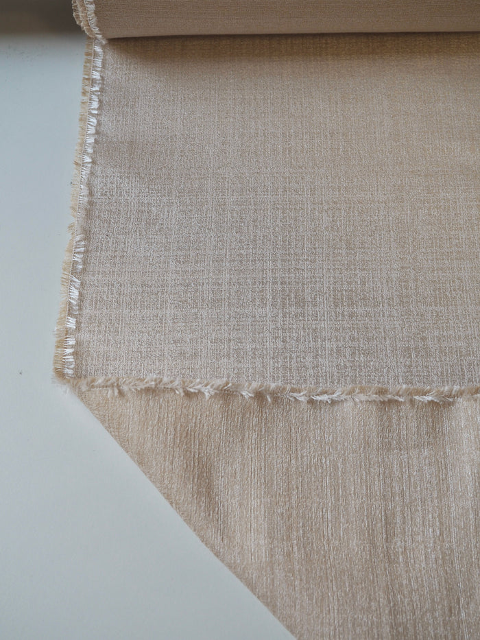 Cream + Ivory Silk Blend Jacquard