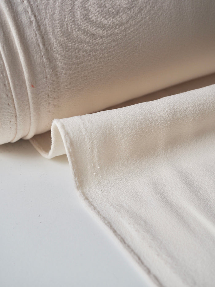Cream Mediumweight Crepe