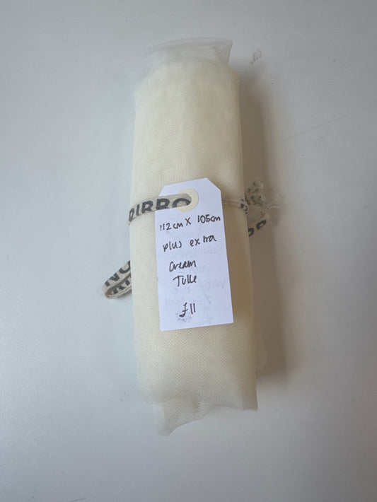 Cream Tulle Remnant