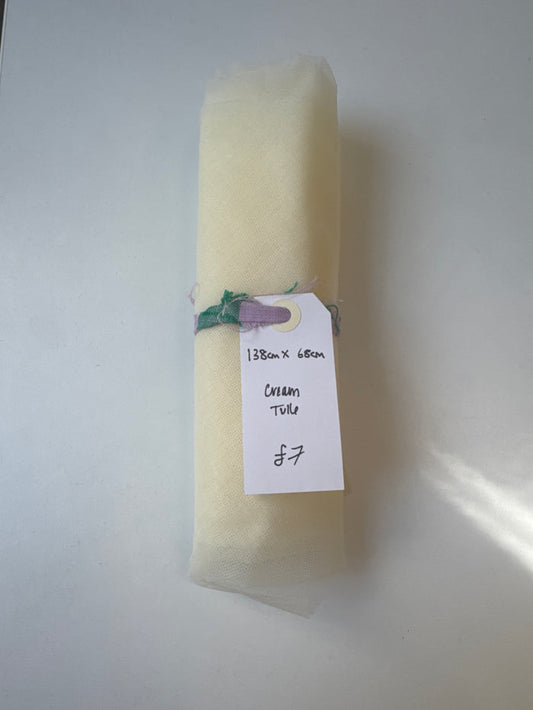 Cream Tulle Remnant