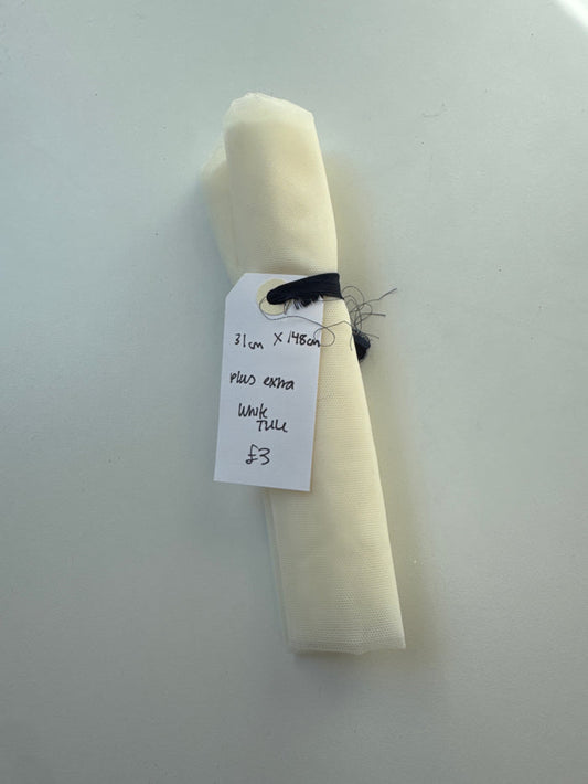 Cream Tulle Remnant