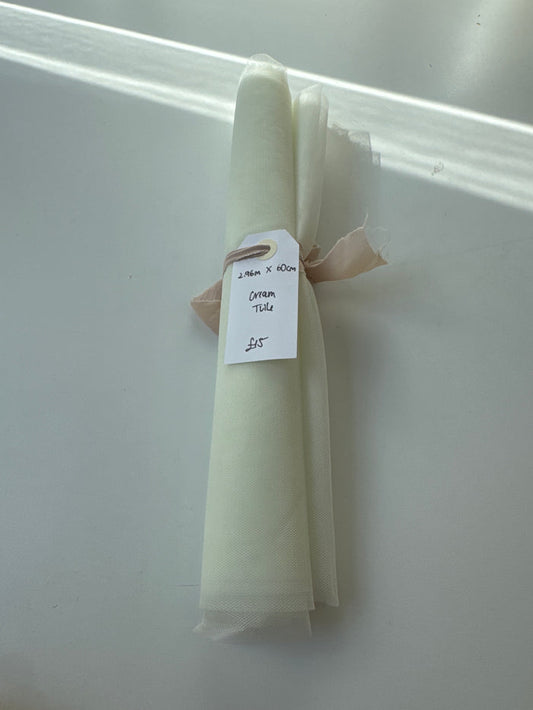 Cream Tulle Remnant
