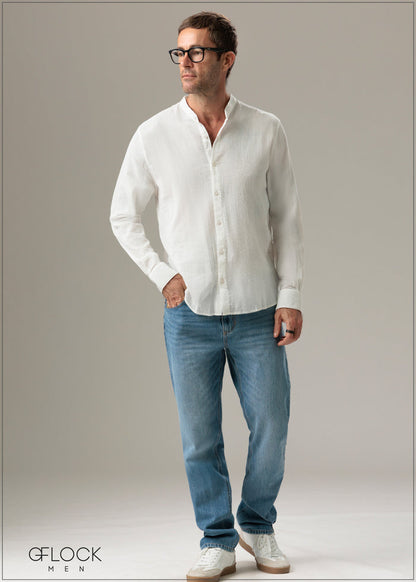 Creased-Effect Shirt - 191225M