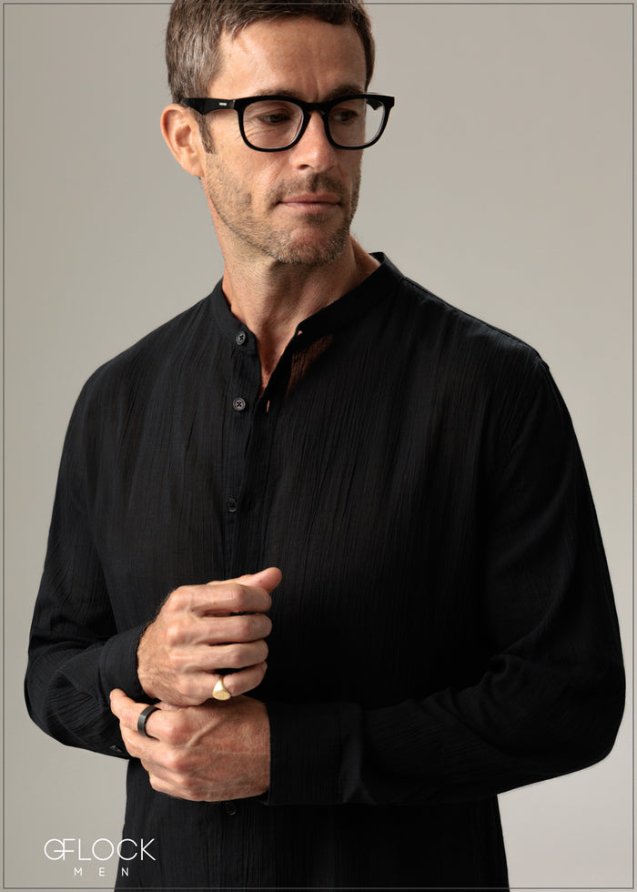 Creased-Effect Shirt - 191225M