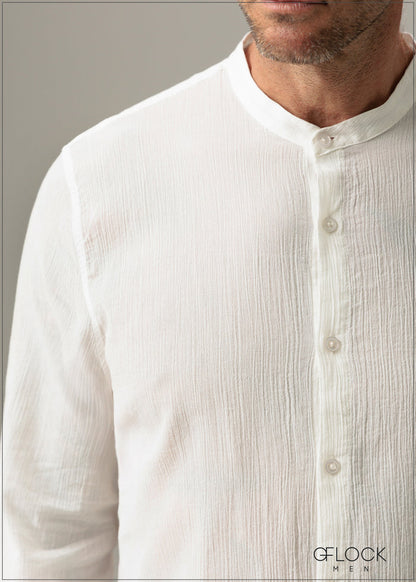 Creased-Effect Shirt - 191225M