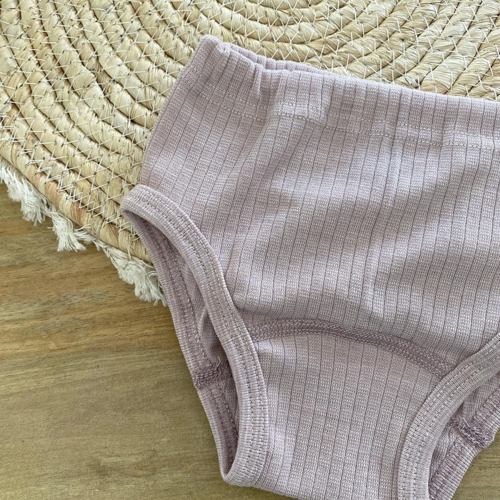 Culotte enfant en laine, soie et coton bio cosilana -  Poudre