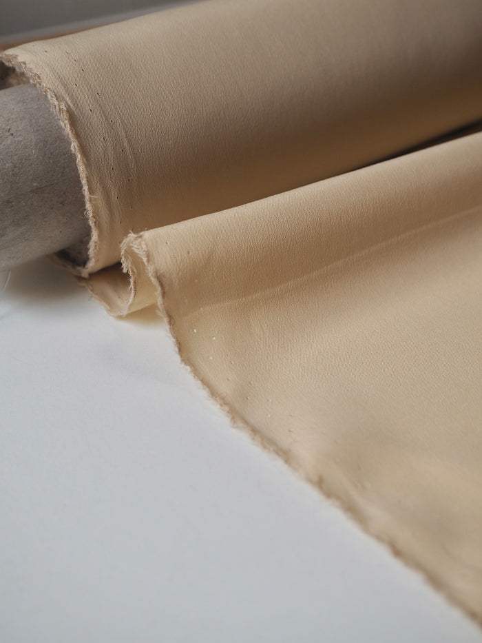 Custard Silk/Acetate Crepe de Chine