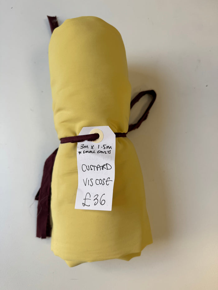 Custard Viscose Remnant