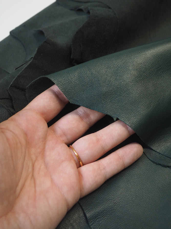 Dark Green Napa Lambskin
