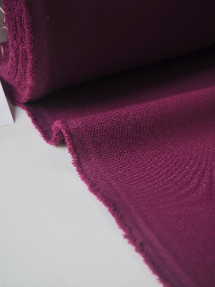 Deep Berry Stretch Heavy Crepe