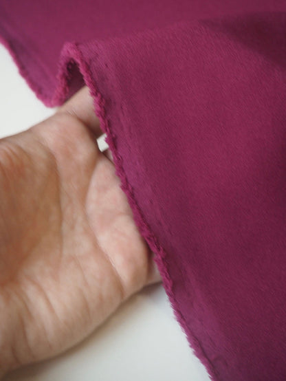 Deep Berry Stretch Heavy Crepe