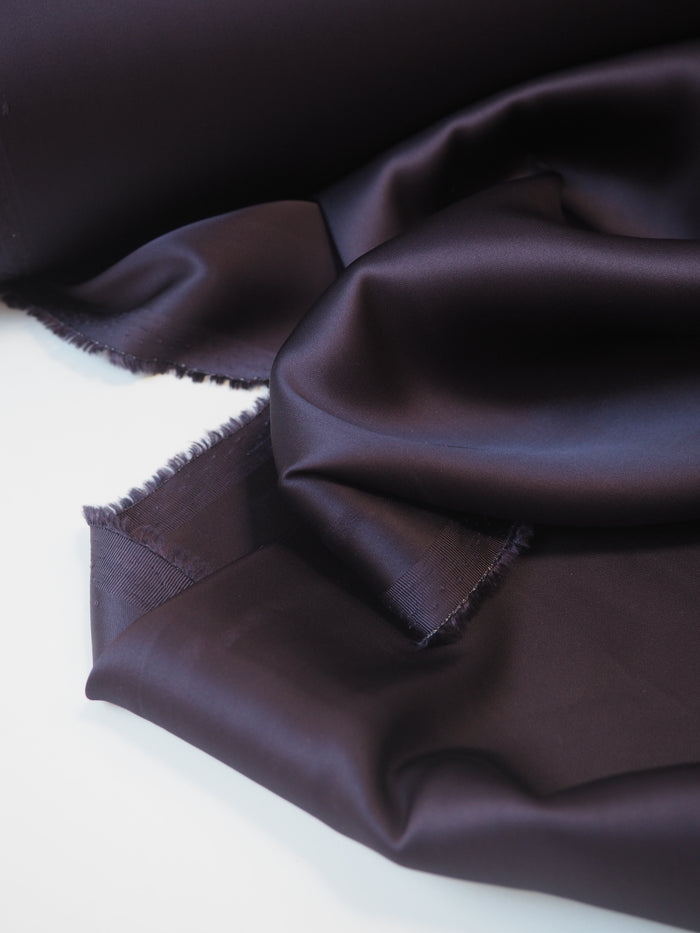 Deep Purple Stretch Viscose Satin