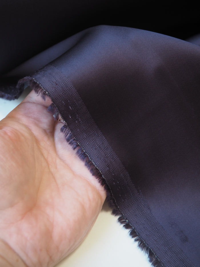 Deep Purple Stretch Viscose Satin