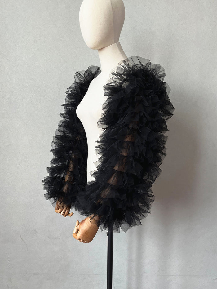 Detachable Sleeves for Women Tulle Tiered