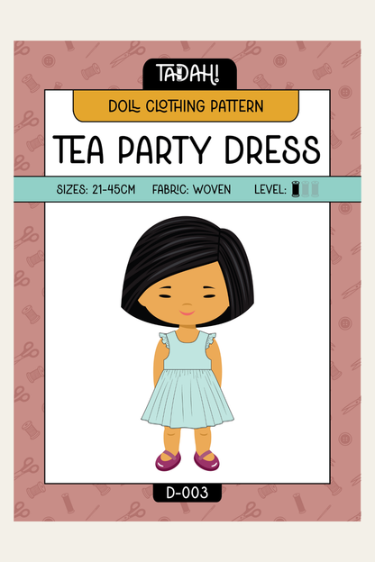 Doll Tea Party Dress & Top Sewing Pattern