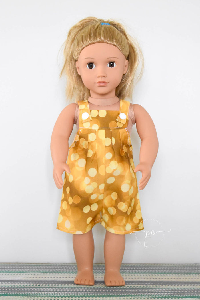 Doll Vintie Overalls Sewing Pattern