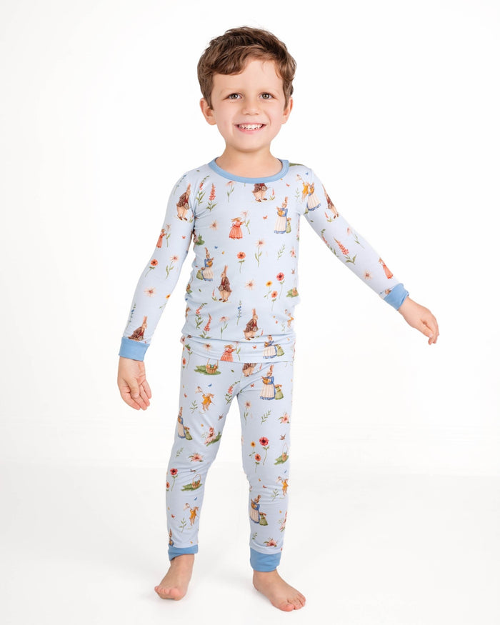 Don‚Äôt Worry, Be Hoppy ( Rabbit ) Long Sleeve PJ's - Jammie Session