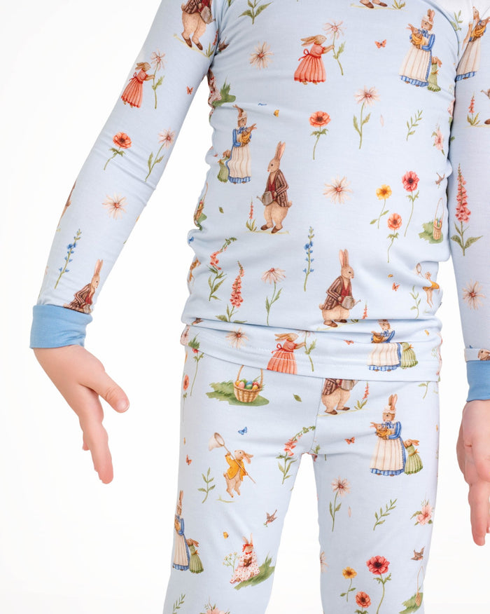 Don‚Äôt Worry, Be Hoppy ( Rabbit ) Long Sleeve PJ's - Jammie Session