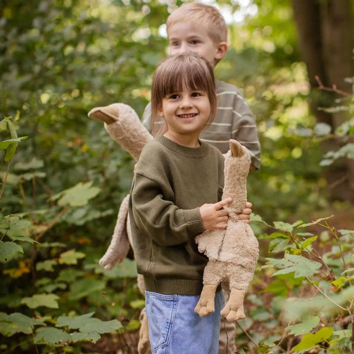 Doudou bouillotte Oie Senger Naturwelt - Sable - Lilinappy