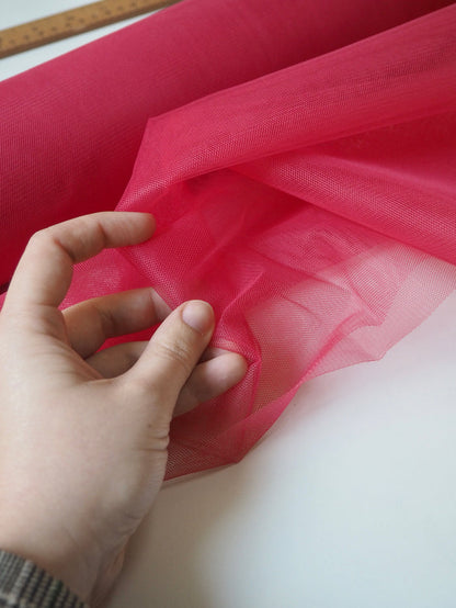 Dragonfruit Semi-Rigid Wide Tulle