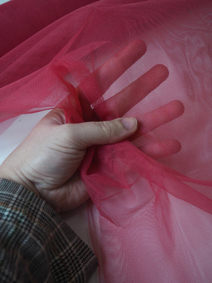 Dragonfruit Semi-Rigid Wide Tulle