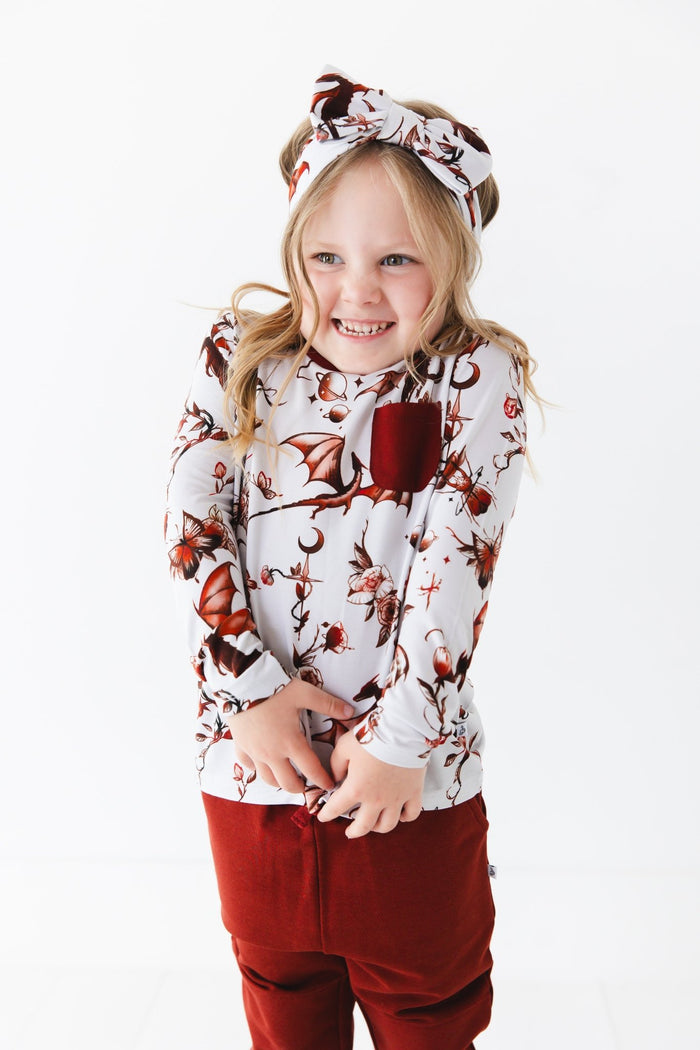 Dreaming with Dragons Kids' Long Sleeve T-shirt - Jammie Session