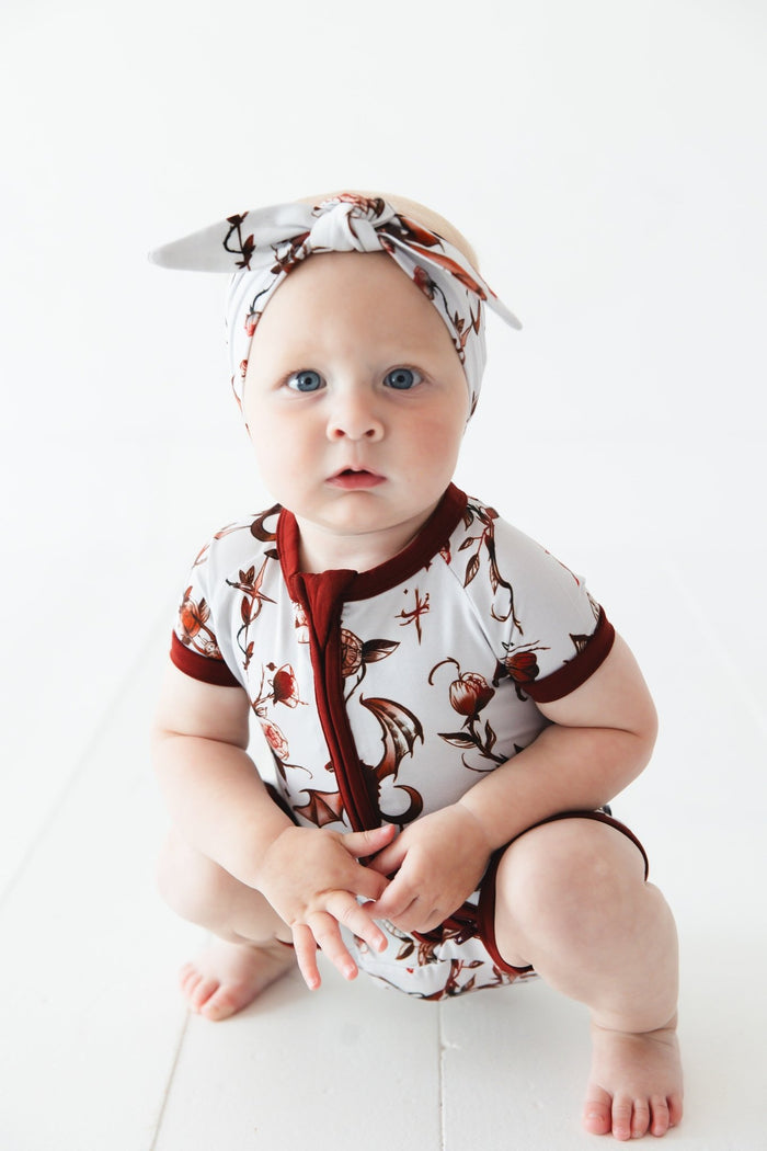 Dreaming with Dragons Short Sleeve Romper - Jammie Session