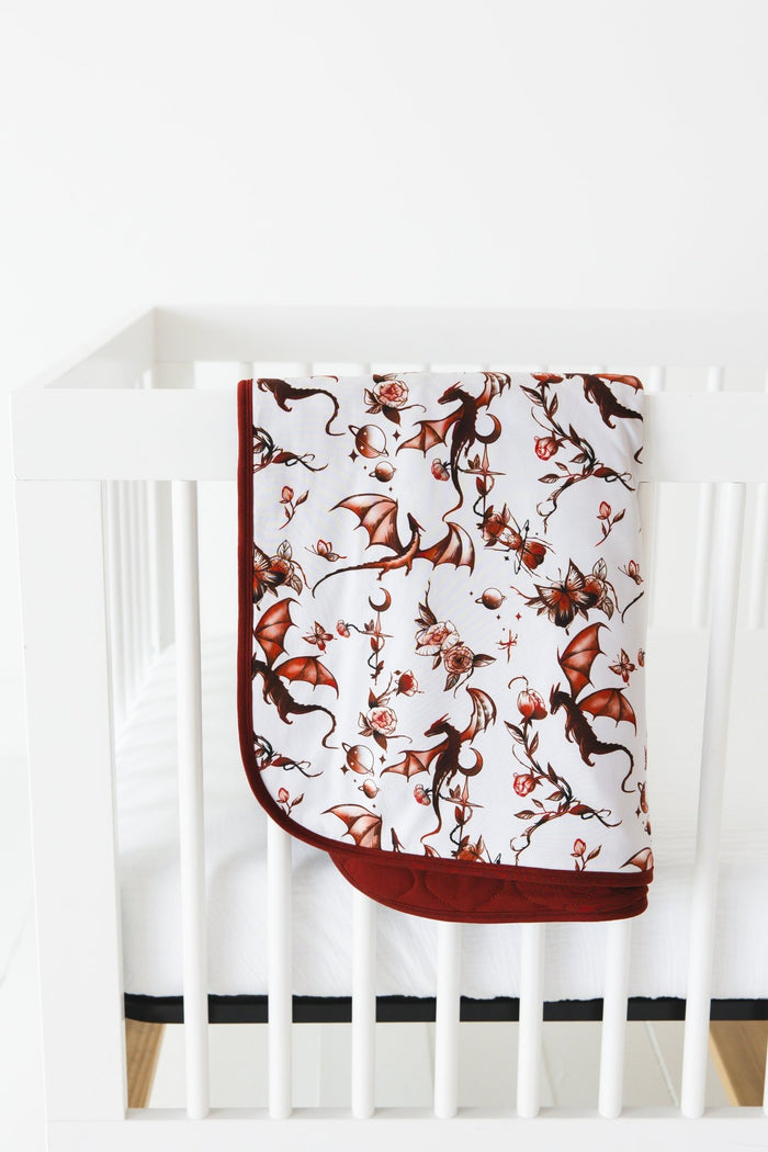 Dreaming with Dragons Toddler Quilted Blanket - Jammie Session