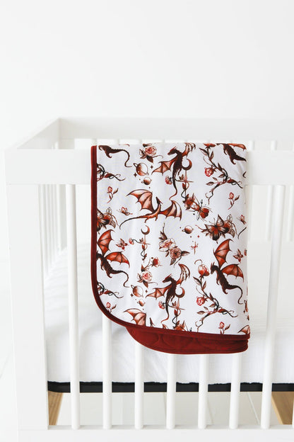 Dreaming with Dragons Toddler Quilted Blanket - Jammie Session