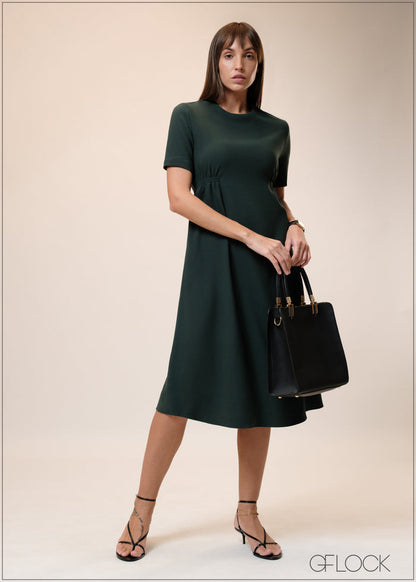 Dress With Ruched Waist - 241025