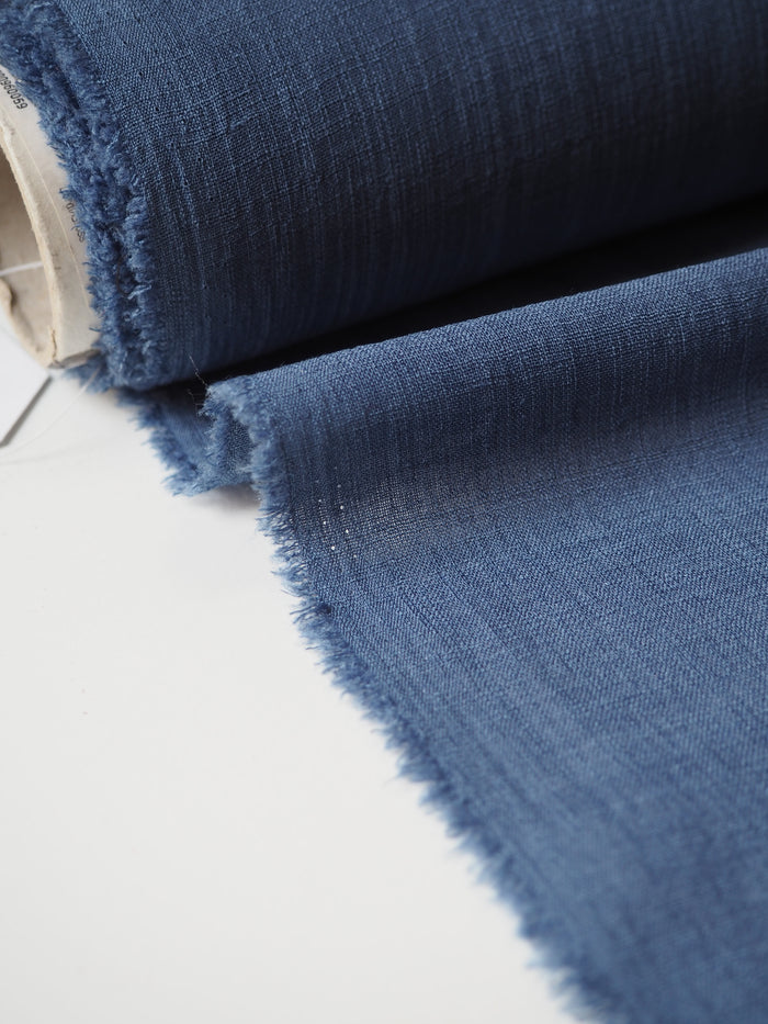 Dusty Blue Polyester Voile