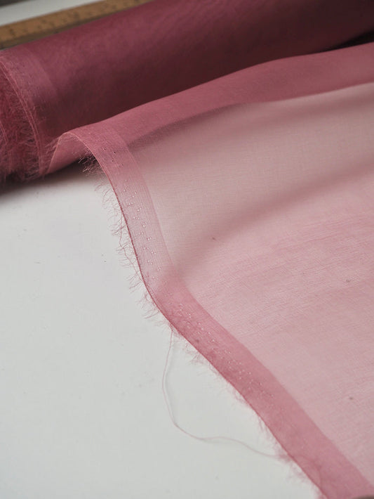 Dusty Pink Silk Organza