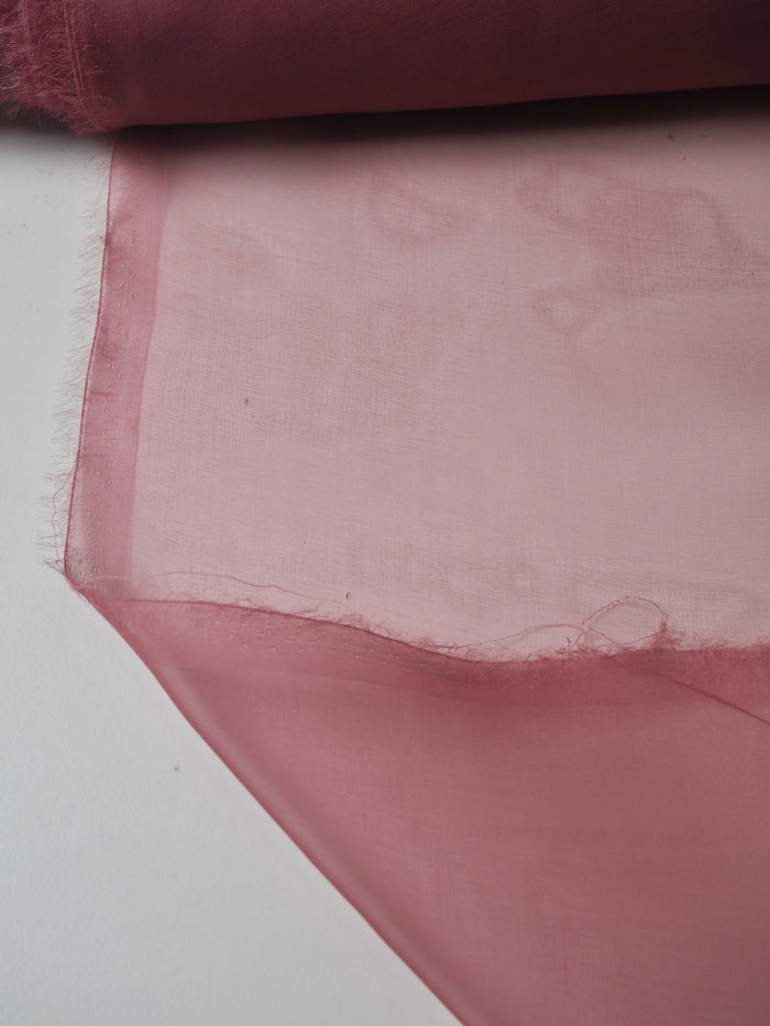 Dusty Pink Silk Organza