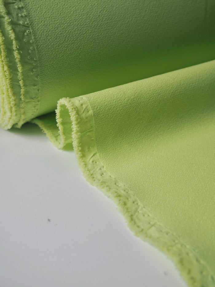 Electric Lime Stretch Heavy Crepe