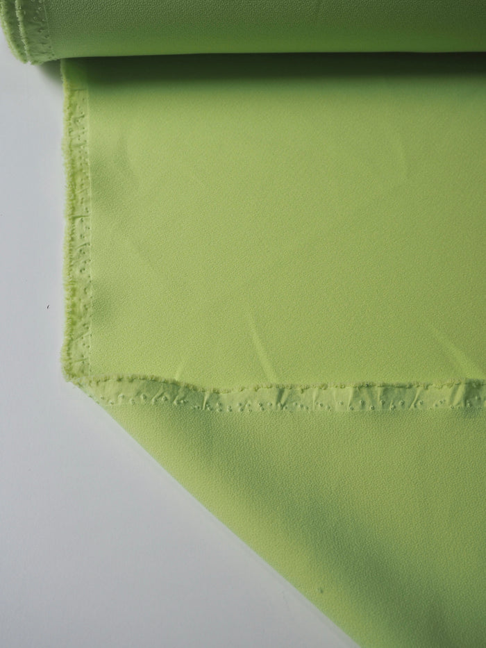 Electric Lime Stretch Heavy Crepe