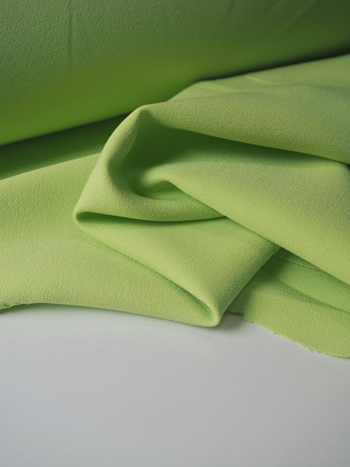 Electric Lime Stretch Heavy Crepe