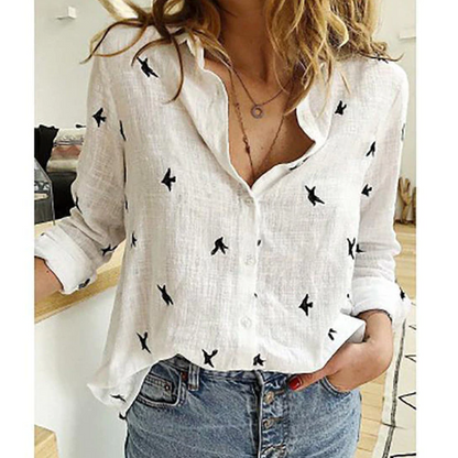 White with Bird / S