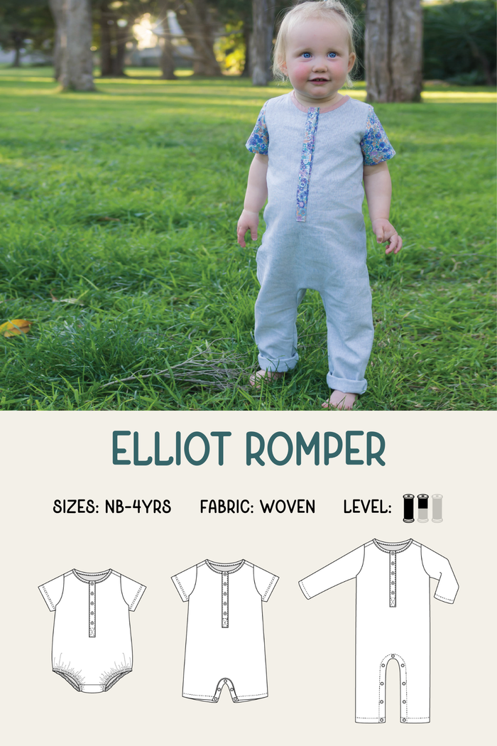 Elliot Romper Sewing Pattern