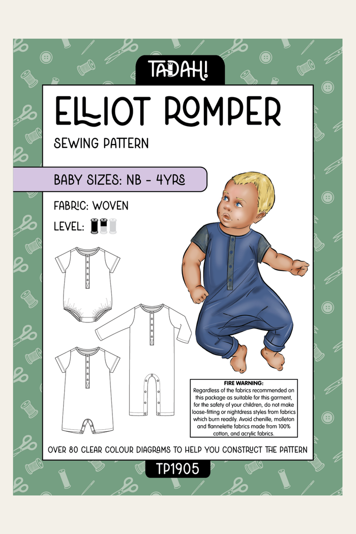 Elliot Romper Sewing Pattern