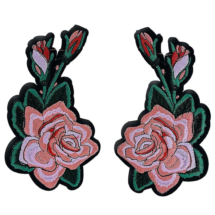Embroidered Floral Sew Patch